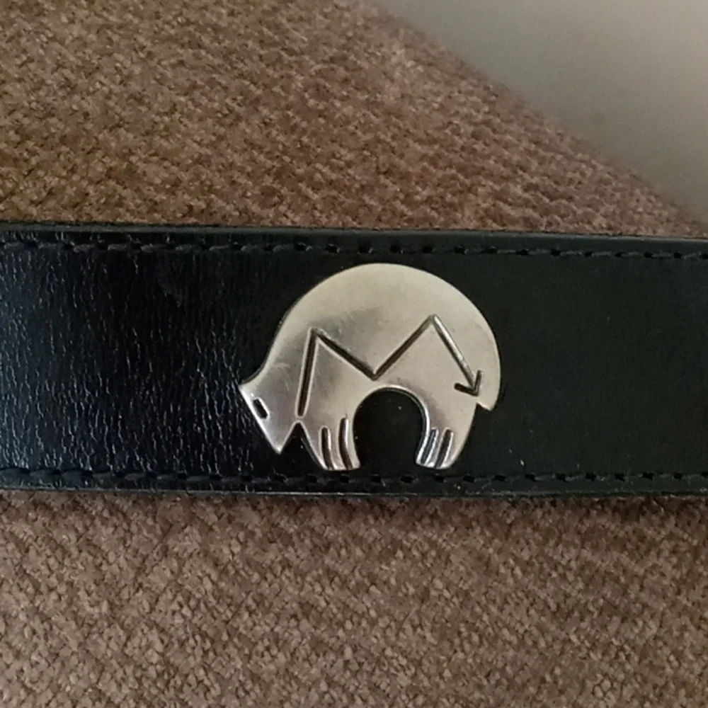 Wilson's American Brindle Southwest Style Black Leather Belt